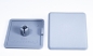 Preview: Profilabdeckkappe 60x60 Nut 10 grau