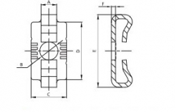 Standardverbinder Nut 8I inkl. Schraube
