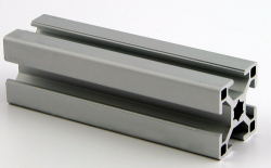 Aluminiumprofil schwarz 40x40L I-Typ Nut 8 ALU Profil Bis 2m 40 x 40 leicht 