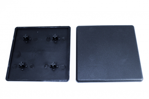 Profilabdeckkappe 80x80 Nut 8I grau